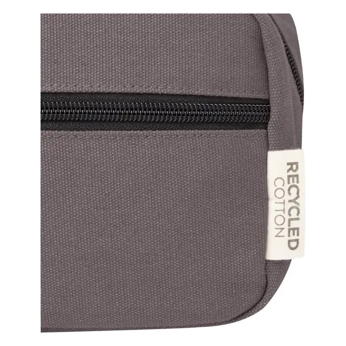Neceser de viaje de lona reciclada GRS 3,5L 80% Algodón reciclado certificado GRS, 20% Algodón, 330 g/m2 - Ruya miniatura 4