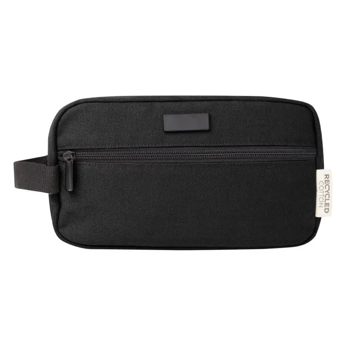 Neceser de viaje de lona reciclada GRS 3,5L 80% Algodón reciclado certificado GRS, 20% Algodón, 330 g/m2 - Ruya miniatura 2