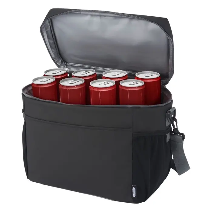 Bolsa isotérmica de 22 l para 20 latas de material reciclado GRS resistente al agua 600D Poliéster reciclado con certificado GRS - Bedo miniatura 5