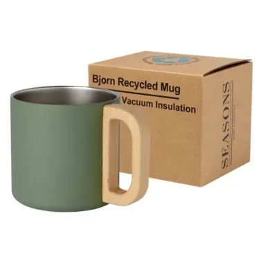 Taza de acero inoxidable reciclado con certificado RCS con aislamiento de cobre de 360 ml Acero inoxidable reciclado - Dibu