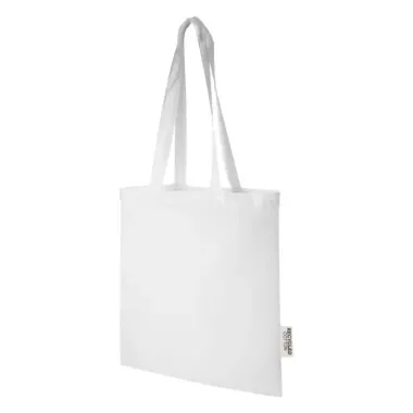 Bolsa Tote de algodón reciclado GRS de 140 g/m2 de 7 L Algodón reciclado certificado GRS, 140 g/m2 - Lawa