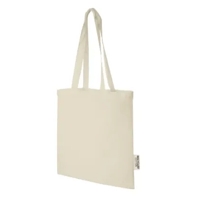 Bolsa Tote de algodón reciclado GRS de 140 g/m2 de 7 L Algodón reciclado certificado GRS, 140 g/m2 - Lawa
