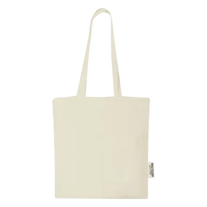 Bolsa Tote de algodón reciclado GRS de 140 g/m2 de 7 L Algodón reciclado certificado GRS, 140 g/m2 - Lawa miniatura 2