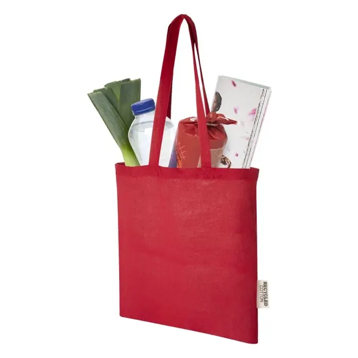 Bolsa Tote de algodón reciclado GRS de 140 g/m2 de 7 L Algodón reciclado certificado GRS, 140 g/m2 - Lawa miniatura 3