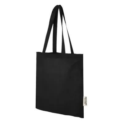 Bolsa Tote de algodón reciclado GRS de 140 g/m2 de 7 L Algodón reciclado certificado GRS, 140 g/m2 - Lawa