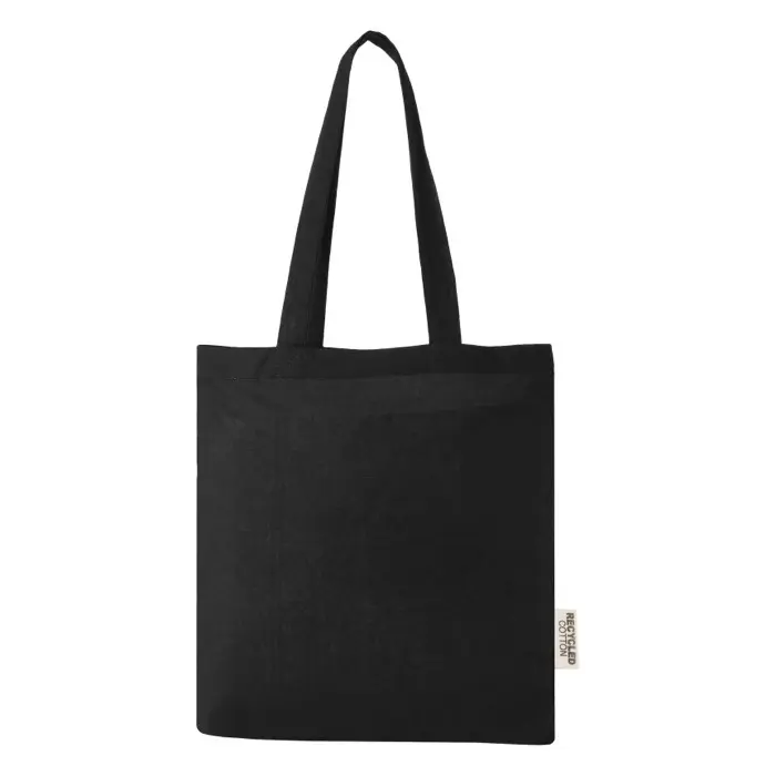 Bolsa Tote de algodón reciclado GRS de 140 g/m2 de 7 L Algodón reciclado certificado GRS, 140 g/m2 - Lawa miniatura 2