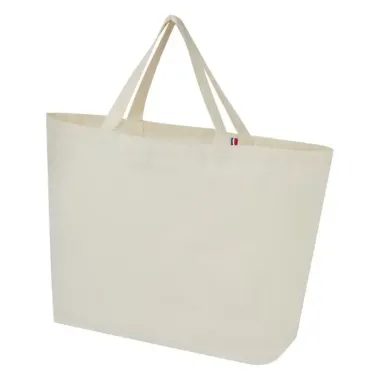 Bolsa Tote reciclada de 200 g/m2 45% Algodón reciclado, 55% Poliéster reciclado - Hako