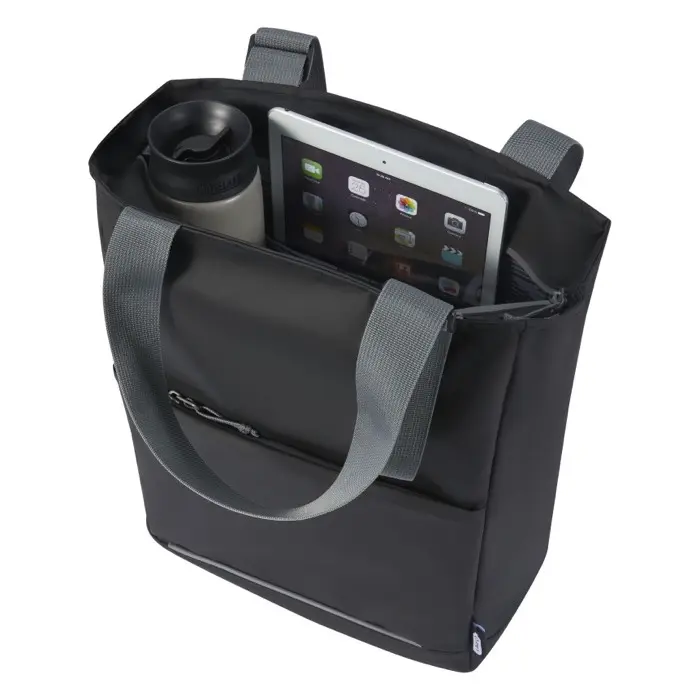 Bolsa Tote para portátil de 14" de material reciclado GRS resistente al agua de 14 l 600D Poliéster reciclado con certificado GRS - Yeme miniatura 6