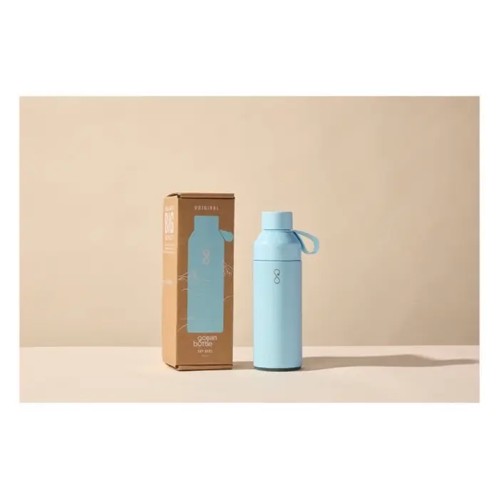Botella de agua con aislamiento al vacío de 500 ml 70% Acero inoxidable reciclado, 10% Plástico PET, 10% Plástico PET reciclado, 10% Plástico - Qepe miniatura 2