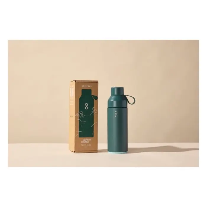 Botella de agua con aislamiento al vacío de 500 ml 70% Acero inoxidable reciclado, 10% Plástico PET, 10% Plástico PET reciclado, 10% Plástico - Qepe miniatura 2