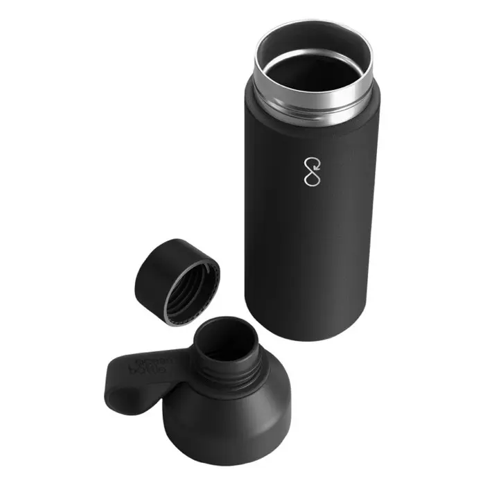 Botella de agua con aislamiento al vacío de 500 ml 70% Acero inoxidable reciclado, 10% Plástico PET, 10% Plástico PET reciclado, 10% Plástico - Qepe miniatura 4