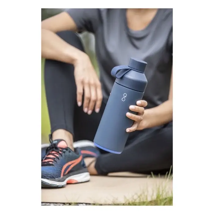 Botella de agua con aislamiento al vacío de 1000 ml Acero inoxidable reciclado, 25% Plástico PET, 50% Plástico PET reciclado, 25% Plástico de - Keda miniatura 3