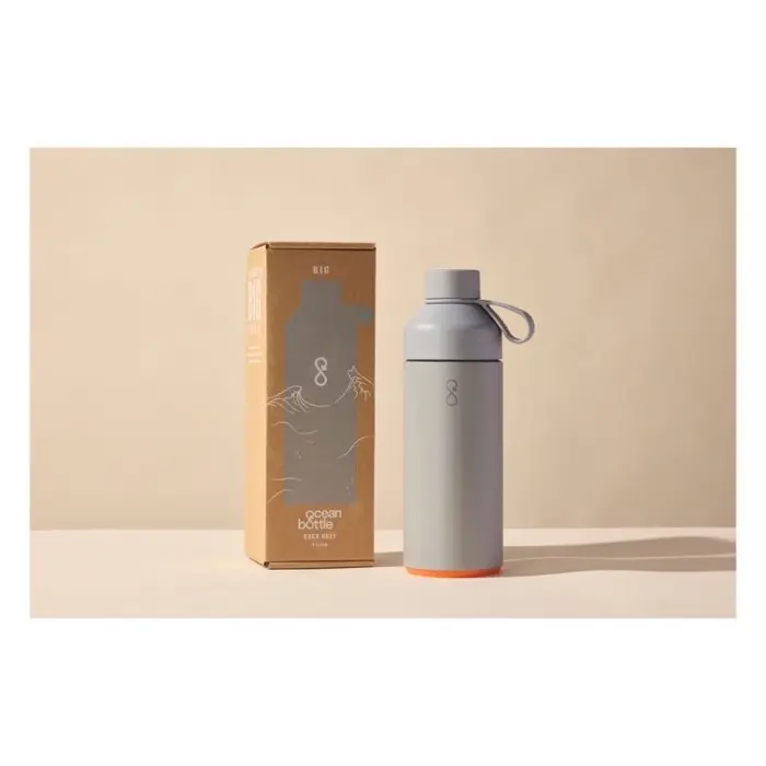 Botella de agua con aislamiento al vacío de 1000 ml Acero inoxidable reciclado, 25% Plástico PET, 50% Plástico PET reciclado, 25% Plástico de - Keda miniatura 2