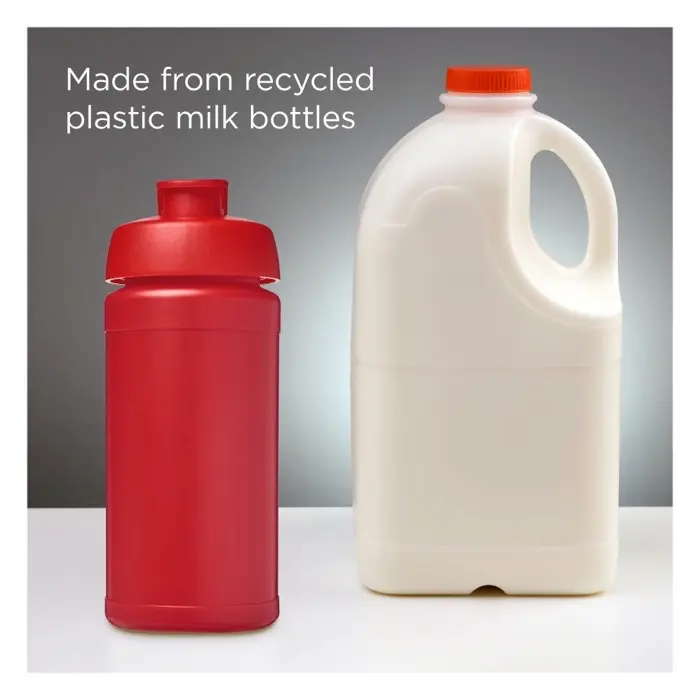 Bidón deportivo con tapa Flip de material reciclado de 500 ml Plástico HDPE reciclado Plástico PP - Yaba miniatura 2