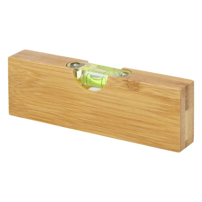 Nivel de burbuja en bambú con abrebotellas Acero al carbono, Madera de bambú - Vopu miniatura 1