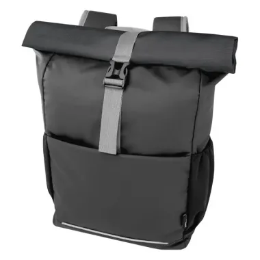 Bolsa enrollable para bicicleta resistente al agua de material reciclado GRS de 15" y 20 l Poliéster reciclado con certificado GRS - Jeji
