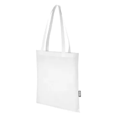 Bolsa Tote para congresos en non woven reciclado GRS de 6 l Poliéster reciclado con certificado GRS, 80 g/m2 - Yoca