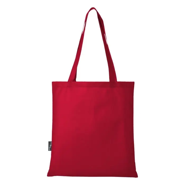 Bolsa Tote para congresos en non woven reciclado GRS de 6 l Poliéster reciclado con certificado GRS, 80 g/m2 - Yoca miniatura 4