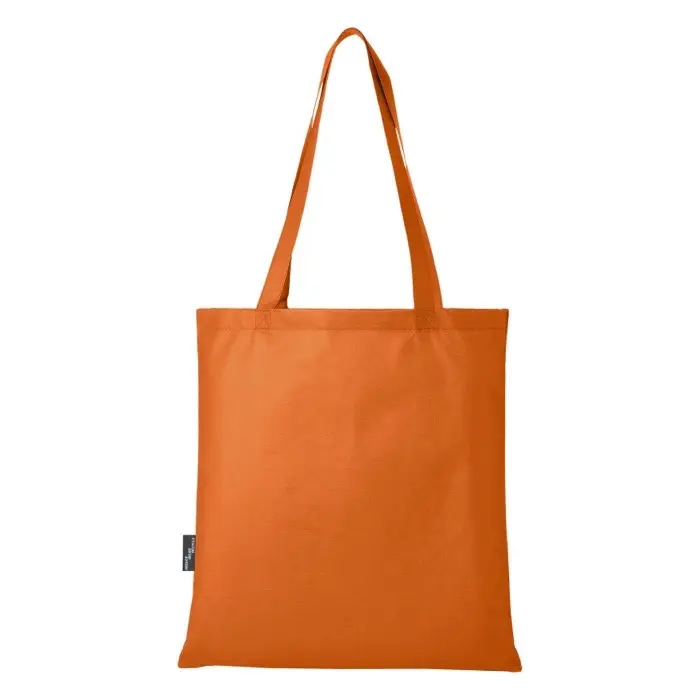 Bolsa Tote para congresos en non woven reciclado GRS de 6 l Poliéster reciclado con certificado GRS, 80 g/m2 - Yoca miniatura 4