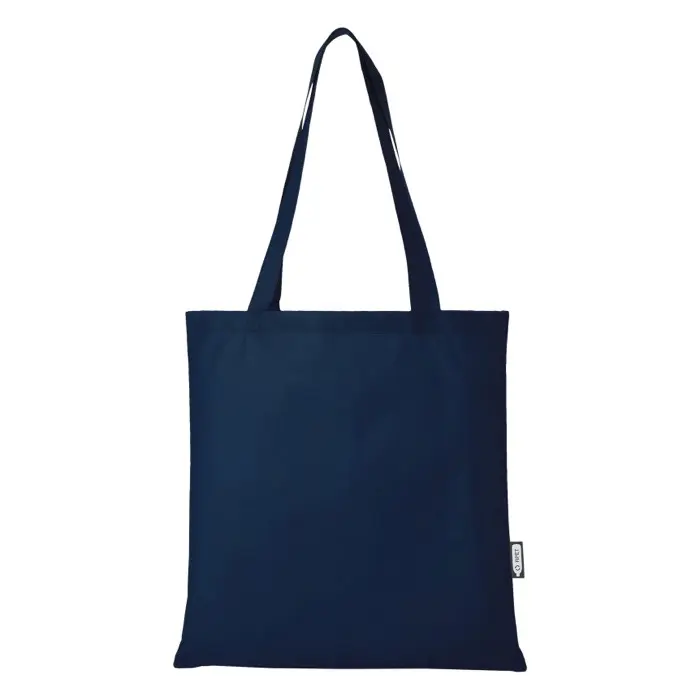 Bolsa Tote para congresos en non woven reciclado GRS de 6 l Poliéster reciclado con certificado GRS, 80 g/m2 - Yoca miniatura 3