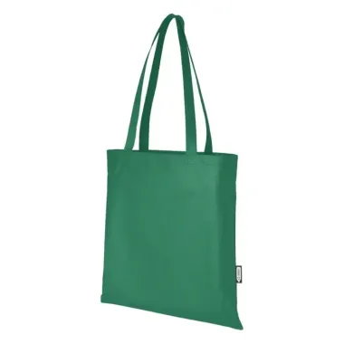 Bolsa Tote para congresos en non woven reciclado GRS de 6 l Poliéster reciclado con certificado GRS, 80 g/m2 - Yoca