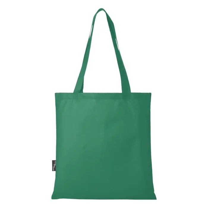 Bolsa Tote para congresos en non woven reciclado GRS de 6 l Poliéster reciclado con certificado GRS, 80 g/m2 - Yoca miniatura 4
