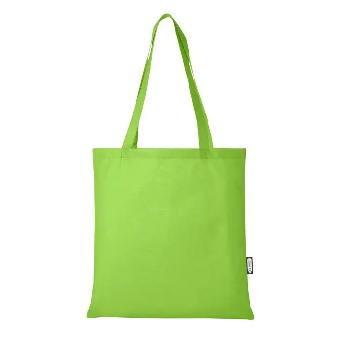Bolsa Tote para congresos en non woven reciclado GRS de 6 l Poliéster reciclado con certificado GRS, 80 g/m2 - Yoca miniatura 3