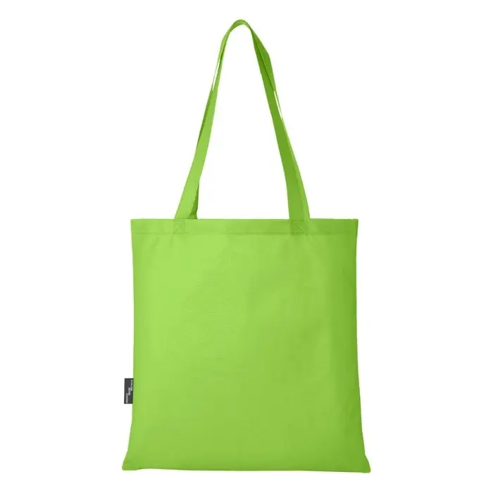 Bolsa Tote para congresos en non woven reciclado GRS de 6 l Poliéster reciclado con certificado GRS, 80 g/m2 - Yoca miniatura 4