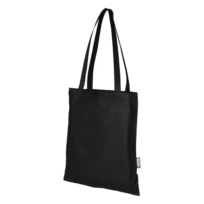 Bolsa Tote para congresos en non woven reciclado GRS de 6 l Poliéster reciclado con certificado GRS, 80 g/m2 - Yoca miniatura 1
