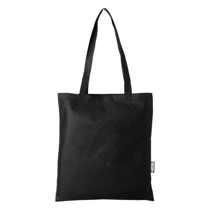 Bolsa Tote para congresos en non woven reciclado GRS de 6 l Poliéster reciclado con certificado GRS, 80 g/m2 - Yoca miniatura 3