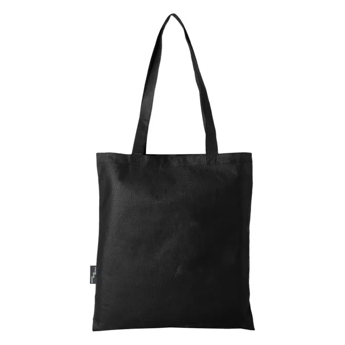 Bolsa Tote para congresos en non woven reciclado GRS de 6 l Poliéster reciclado con certificado GRS, 80 g/m2 - Yoca miniatura 4