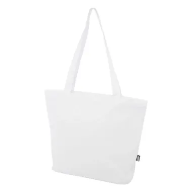 Bolsa Tote con cremallera de material reciclado GRS de 20 l 600D Poliéster reciclado con certificado GRS - Nujo