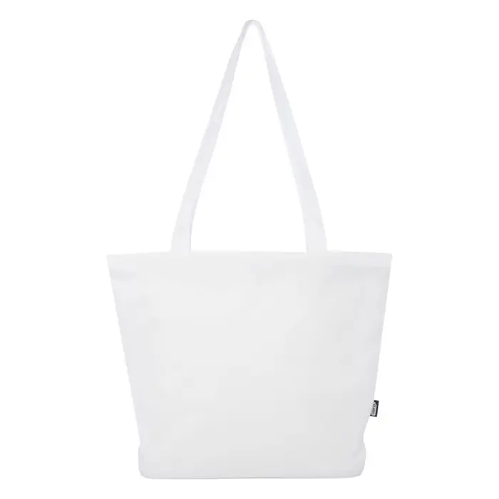 Bolsa Tote con cremallera de material reciclado GRS de 20 l 600D Poliéster reciclado con certificado GRS - Nujo miniatura 2