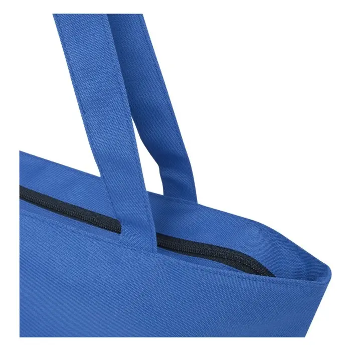 Bolsa Tote con cremallera de material reciclado GRS de 20 l 600D Poliéster reciclado con certificado GRS - Nujo miniatura 3
