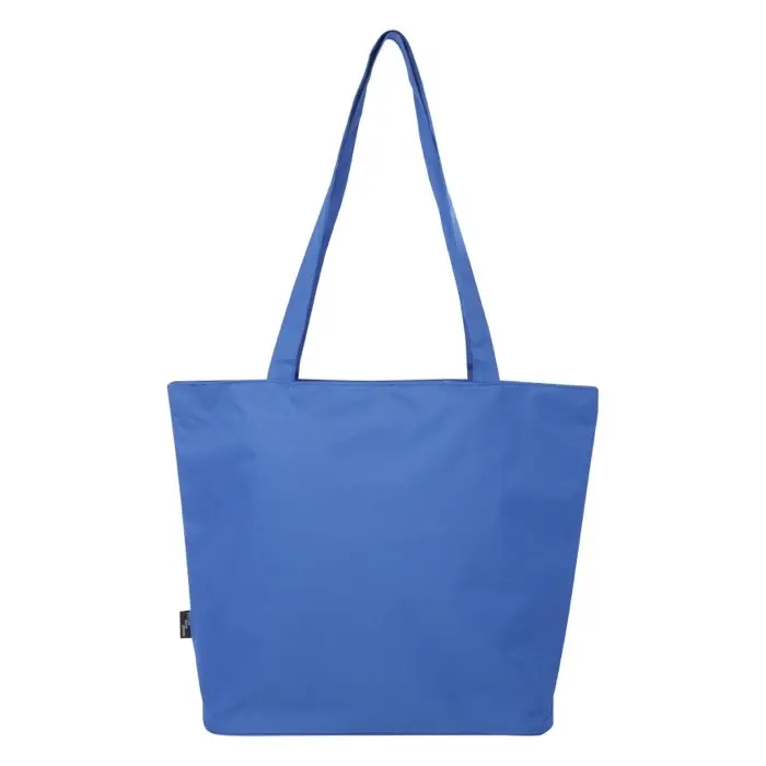 Bolsa Tote con cremallera de material reciclado GRS de 20 l 600D Poliéster reciclado con certificado GRS - Nujo miniatura 4