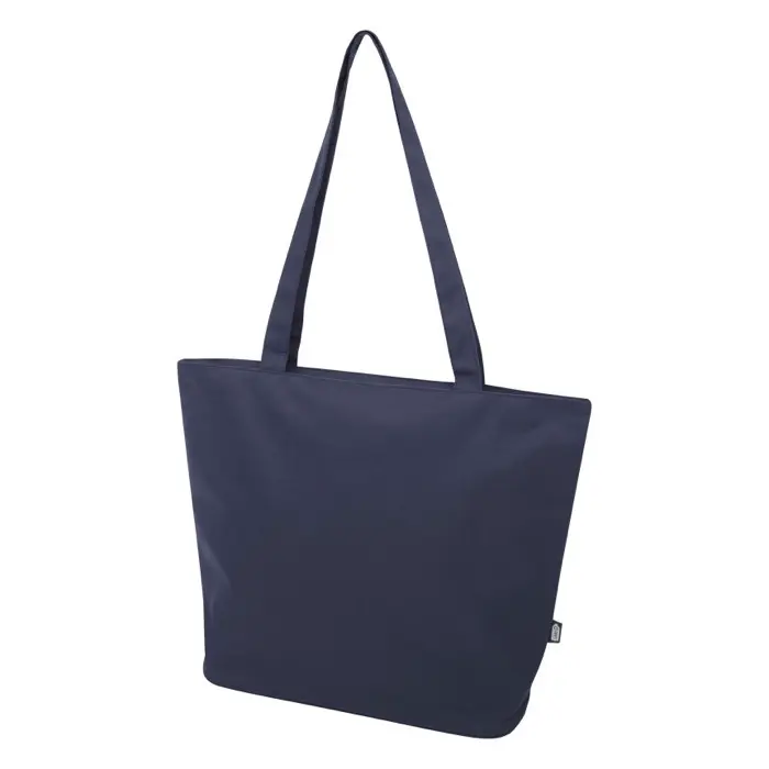 Bolsa Tote con cremallera de material reciclado GRS de 20 l 600D Poliéster reciclado con certificado GRS - Nujo miniatura 1