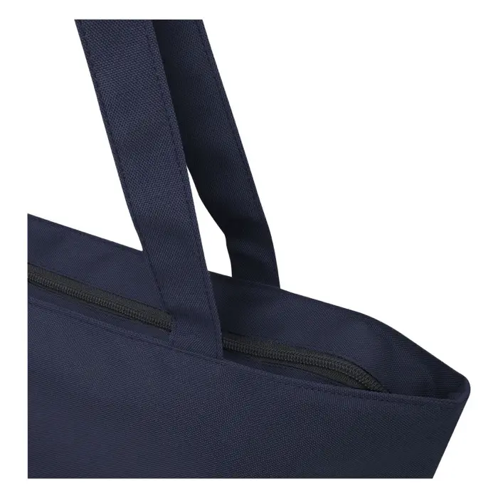 Bolsa Tote con cremallera de material reciclado GRS de 20 l 600D Poliéster reciclado con certificado GRS - Nujo miniatura 3