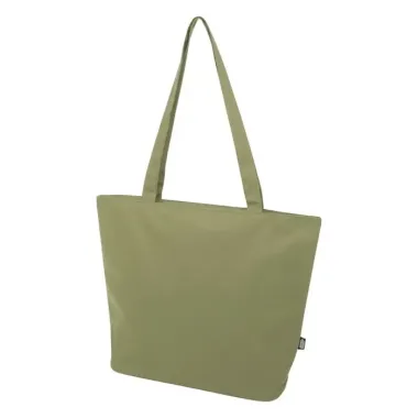 Bolsa Tote con cremallera de material reciclado GRS de 20 l 600D Poliéster reciclado con certificado GRS - Nujo