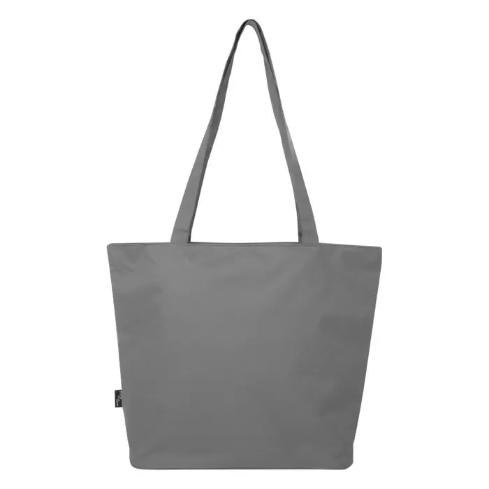 Bolsa Tote con cremallera de material reciclado GRS de 20 l 600D Poliéster reciclado con certificado GRS - Nujo miniatura 4