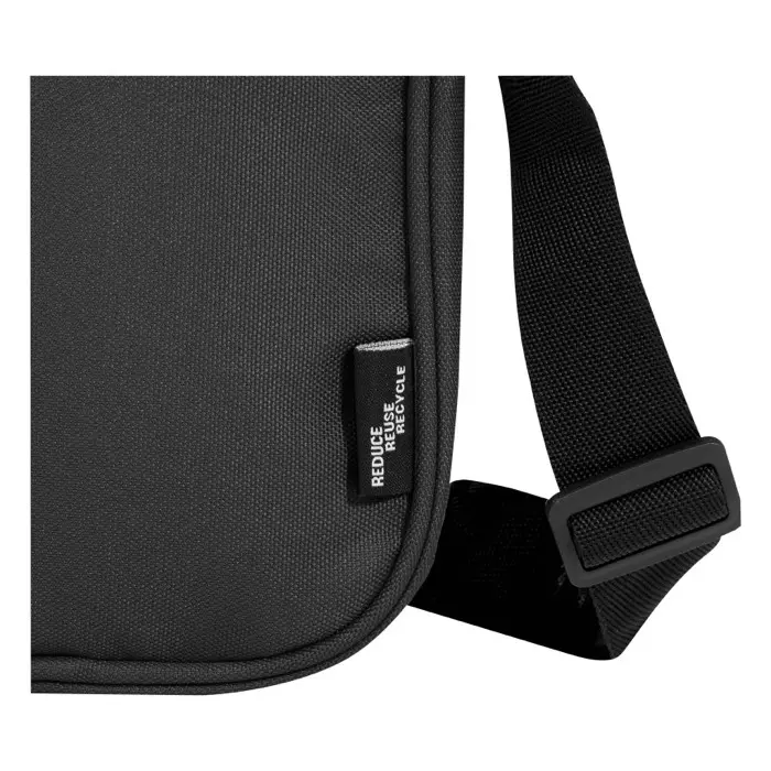 Bandolera de material reciclado GRS de 2 l Poliéster reciclado con certificado GRS - Ezxe miniatura 3