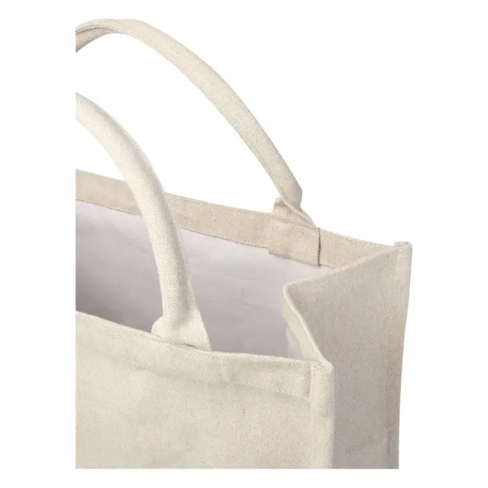 Bolsa Tote cuadrada de 500 g/m² con material reciclado Aware™ 70% Algodón reciclado, 30% Poliéster reciclado, 500 g/m2 - Pobe miniatura 4