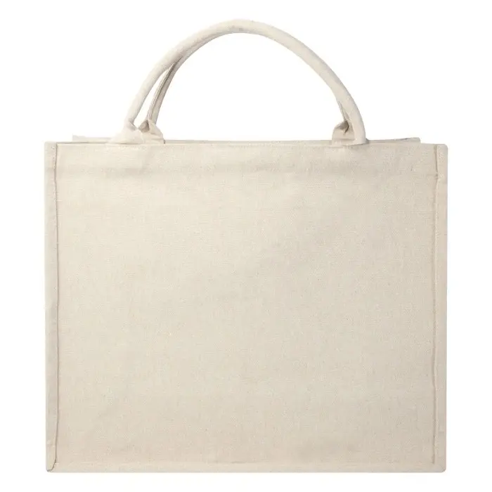 Bolsa Tote cuadrada de 500 g/m² con material reciclado Aware™ 70% Algodón reciclado, 30% Poliéster reciclado, 500 g/m2 - Pobe miniatura 5