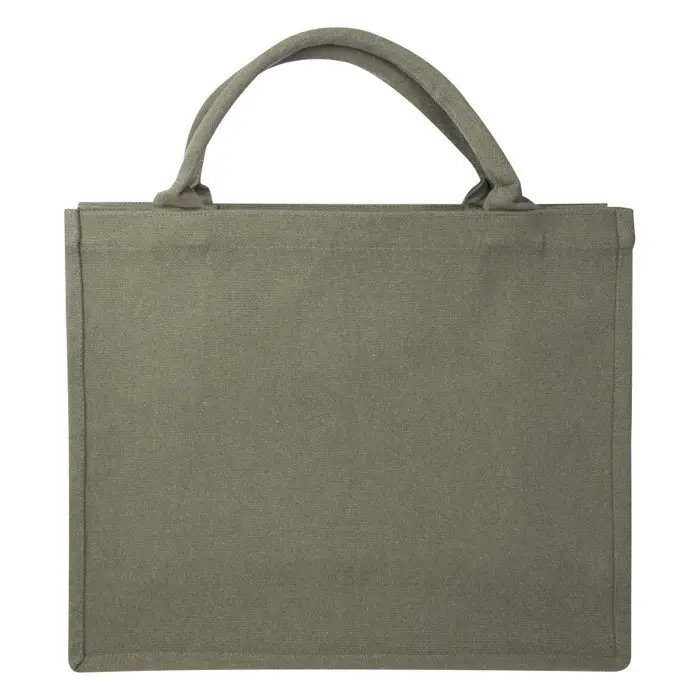 Bolsa Tote cuadrada de 500 g/m² con material reciclado Aware™ 70% Algodón reciclado, 30% Poliéster reciclado, 500 g/m2 - Pobe miniatura 3