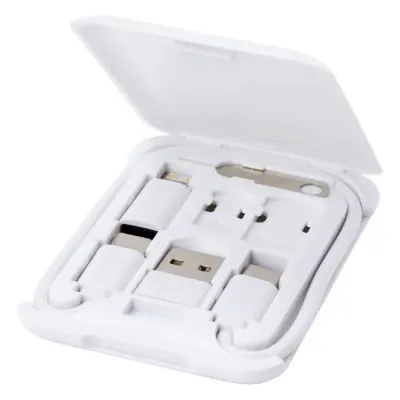 Cable de carga modular de plástico reciclado con soporte para teléfono Plástico ABS reciclado - Gazo