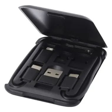 Cable de carga modular de plástico reciclado con soporte para teléfono Plástico ABS reciclado - Gazo