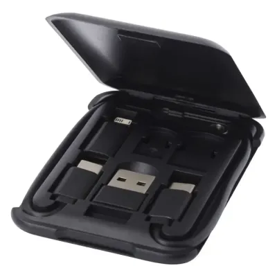 Cable de carga modular de plástico reciclado con soporte para teléfono Plástico ABS reciclado - Gazo