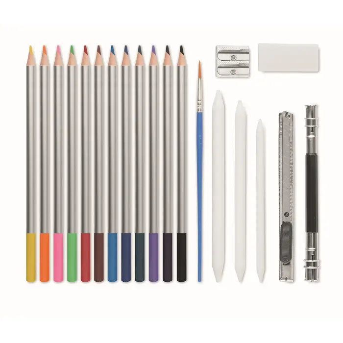Set dibujo 40 piezas en estuche RPET - Sodi miniatura 4