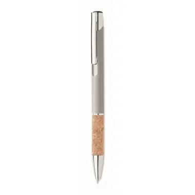 Bolígrafo aluminio con corcho Aluminio - Lusa