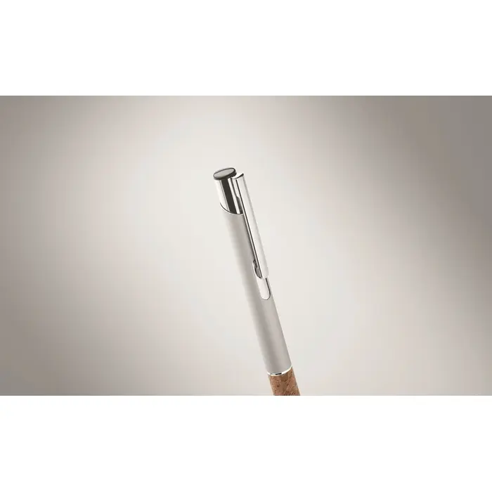 Bolígrafo aluminio con corcho Aluminio - Lusa miniatura 2