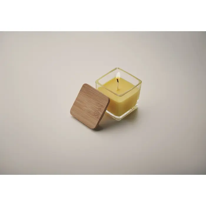 Vela perfumada cuadrada 50gr Vidrio - Hiho miniatura 3